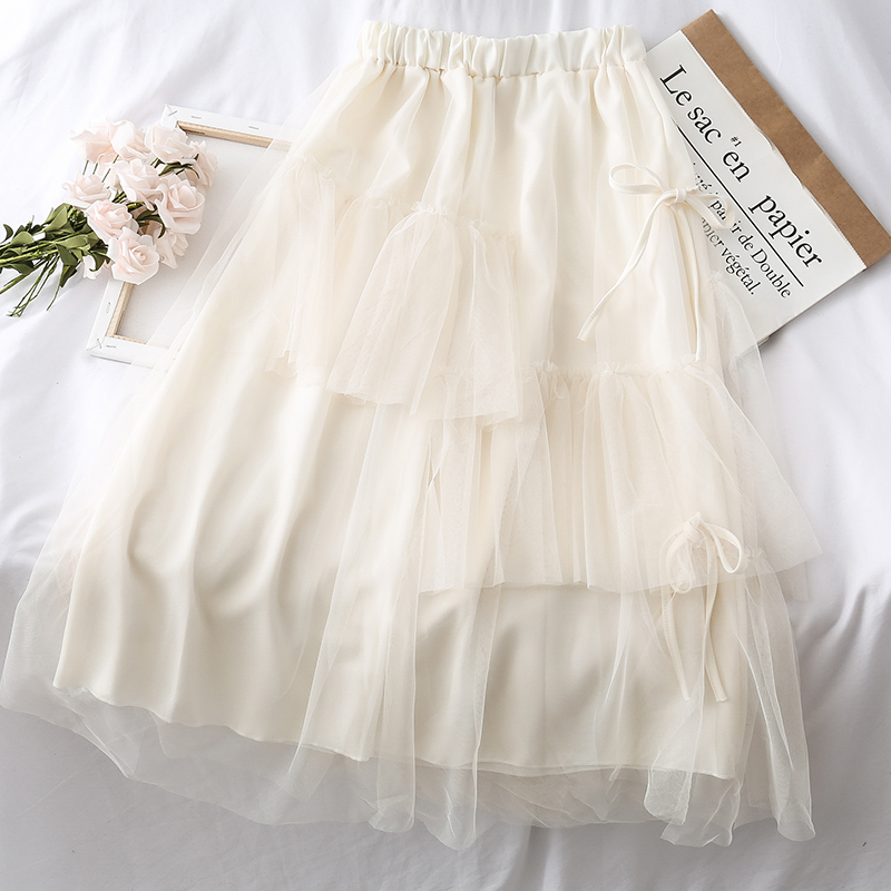 ZCSMLL 2020 Spring Women Fashion Summer Skirts Elastic Waist Solid Color Split Joint Lace Irregular Loose Female Skirt TM1526, Black
ZCSMLL 2020 Spring Women Fashion Summer Skirts Elastic Waist Solid Color Split Joint Lace Irregular Loose Female Skirt TM1526, Black