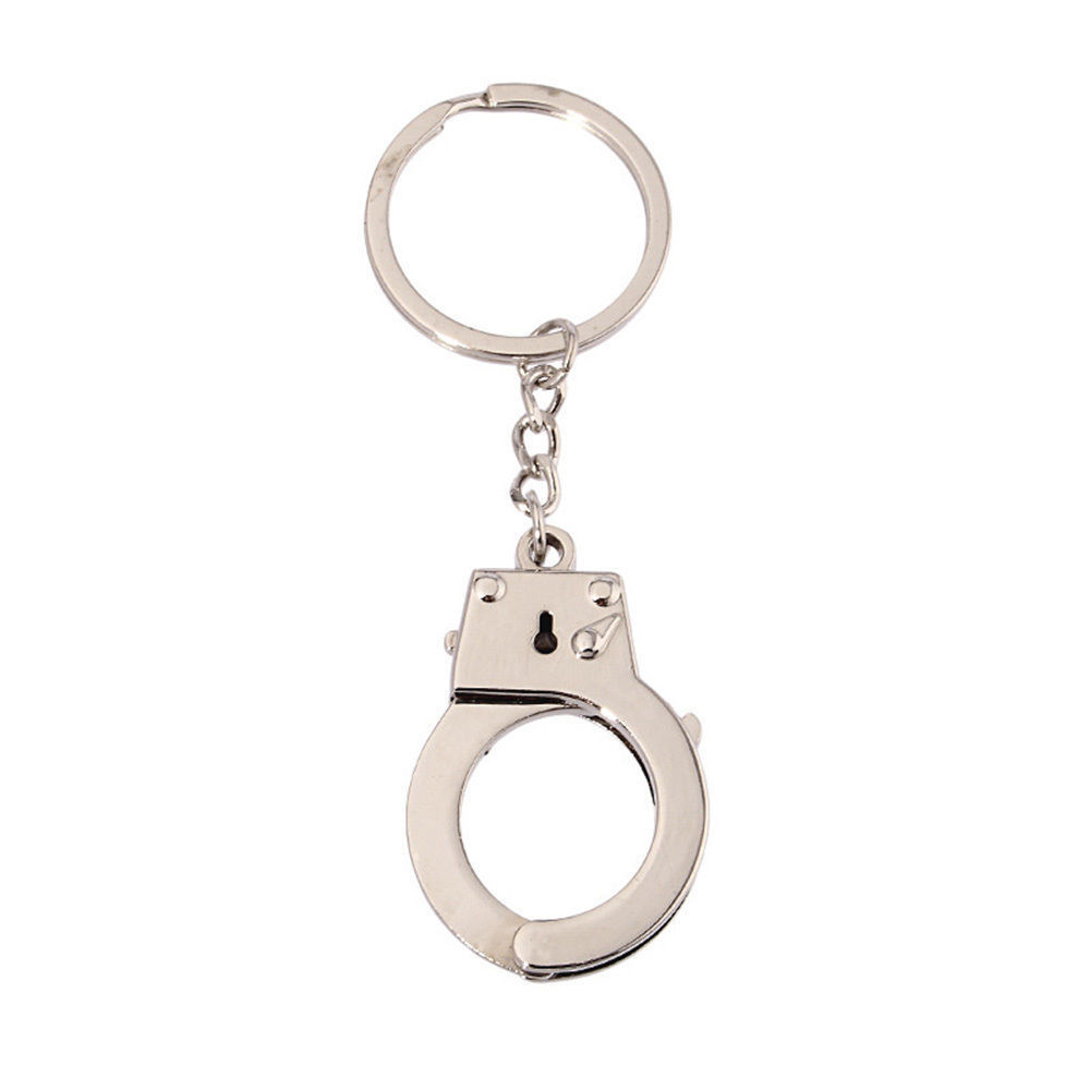 Simulation handcuffs metal keychain car key bottle opener men and women keychain