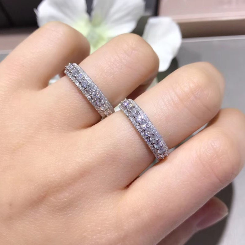 18k gold diamond ring Engagement&Wedding 0.5ct Natural Real Diamond Ring Jewellery have certificate 09 T200411