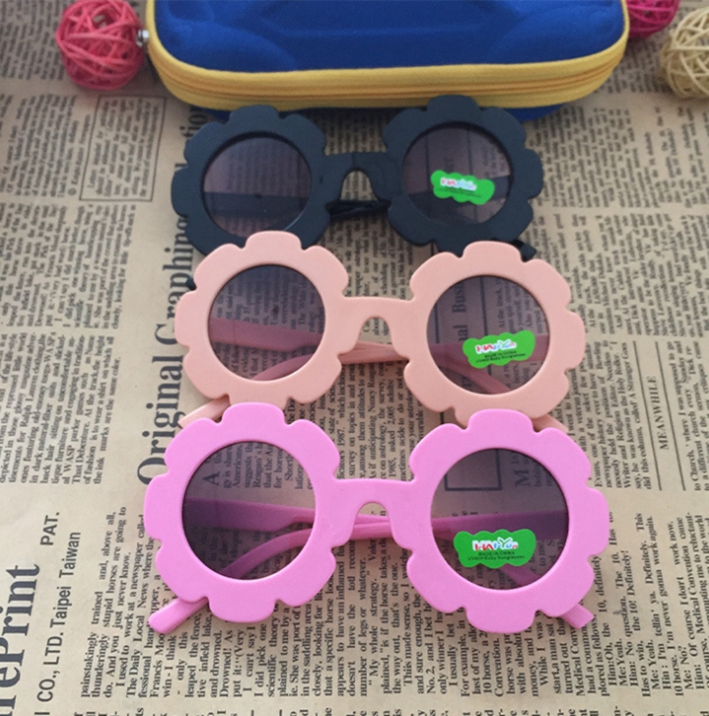 Sunglasses Sunflower Frame Girls Eyeglasses Baby Girl Sun Glasses Children Beach Eyewear Fashion Kids Accessories 6 Colors DHW3589 Z260305