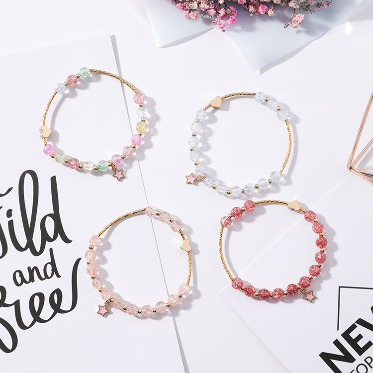 Luxury Handmade Women Colorful Beads Strands Bracelet Design Birthday Gift Jewelry with Star Charm
Luxury Handmade Women Colorful Beads Strands Bracelet Design Birthday Gift Jewelry with Star Charm