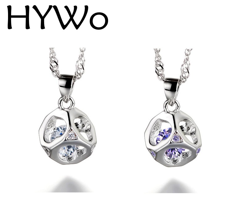 Wholesale-(without chain) Men's / Women's lovers gifts 925 sterling silver pendant necklace love cube Hypoallergenic jewelry