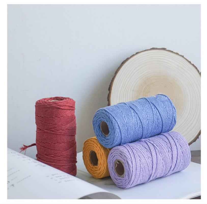 Macrame Cord 3mm Thick Color Cotton Rope Handmade Home Decoration Accessories Tapestry Arts and Crafts Chinese Knot Cord, Color as picture
Macrame Cord 3mm Thick Color Cotton Rope Handmade Home Decoration Accessories Tapestry Arts and Crafts Chinese Knot Cord, Color as picture