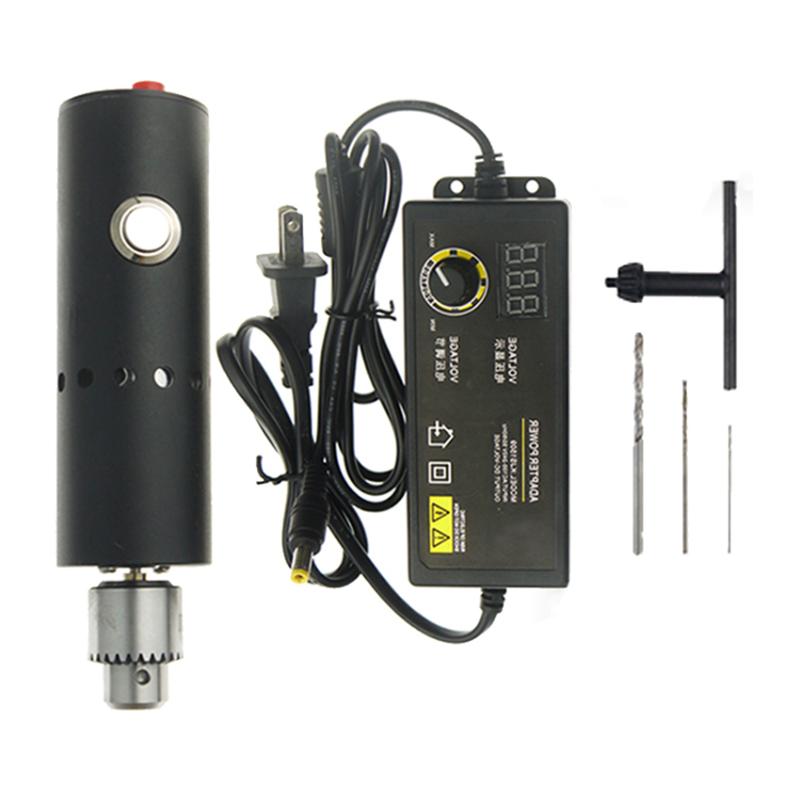 Electric Mini Drill 0.3-6.5mm 3V-24V Rotary Tool Kit Variable Speed with Self-Lock Switch, Cooling Holes, for Grinding, Cutting
Electric Mini Drill 0.3-6.5mm 3V-24V Rotary Tool Kit Variable Speed with Self-Lock Switch, Cooling Holes, for Grinding, Cutting