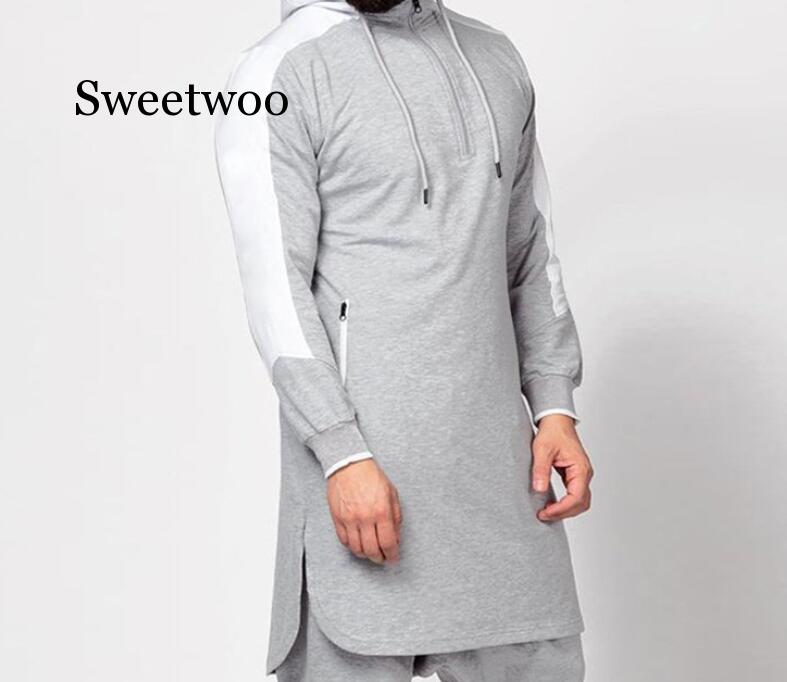 Men Jubba Thobe Muslim Arabic Islamic Clothing Dubai Kaftan Fitness Gym Long Sleeve Top Saudi Arabia Hooded Sweater Jogging
Men Jubba Thobe Muslim Arabic Islamic Clothing Dubai Kaftan Fitness Gym Long Sleeve Top Saudi Arabia Hooded Sweater Jogging