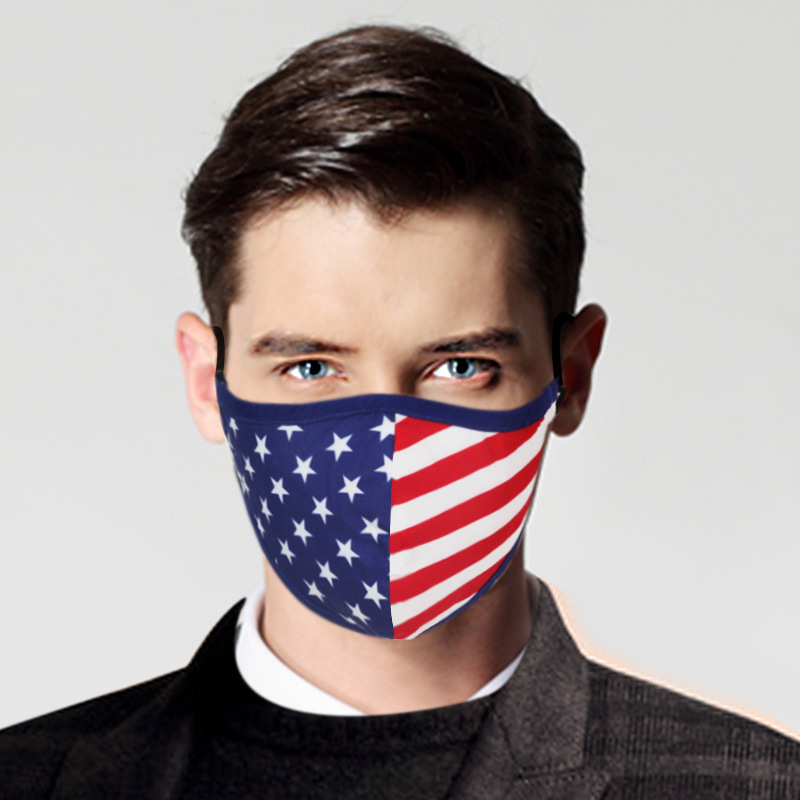 In Stock US American Flag Print Respirator Designer Face Masks Stars and Stripes Mouth Mask Cycling Sports Dust-proof Masks With Filter
In Stock US American Flag Print Respirator Designer Face Masks Stars and Stripes Mouth Mask Cycling Sports Dust-proof Masks With Filter