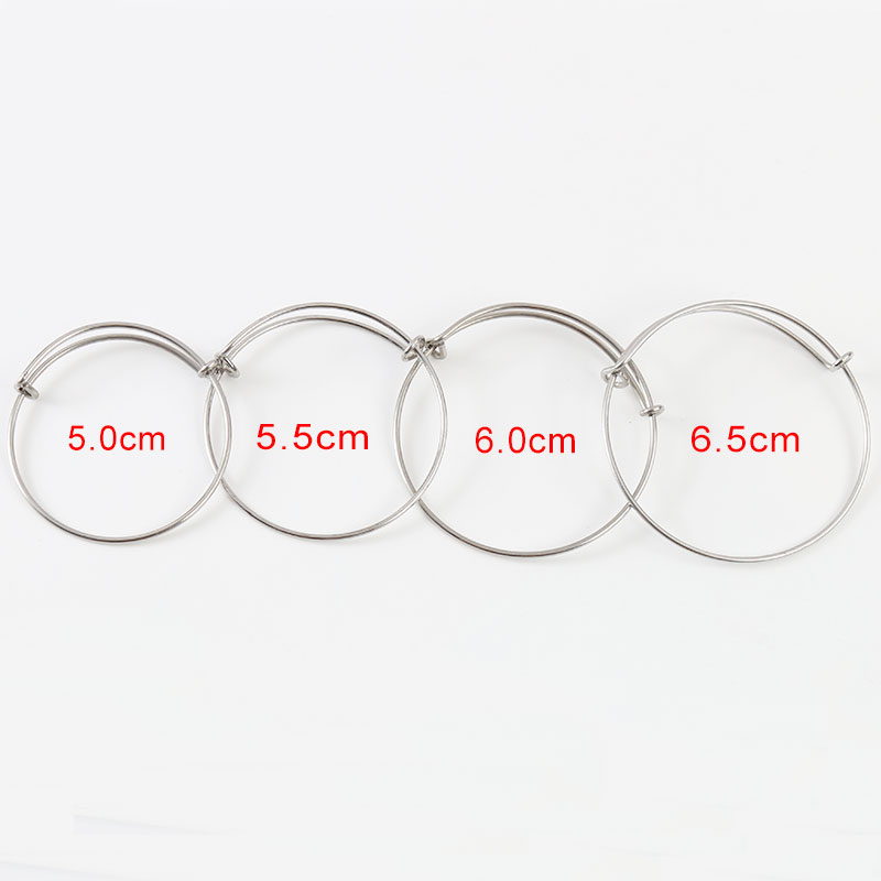 Stainless Steel Expandable Wire Bangles Adult Size 6.0cm 6.5cm Kids Size 5.5cm 5.0cm For Jewelry Making AAB088
Stainless Steel Expandable Wire Bangles Adult Size 6.0cm 6.5cm Kids Size 5.5cm 5.0cm For Jewelry Making AAB088