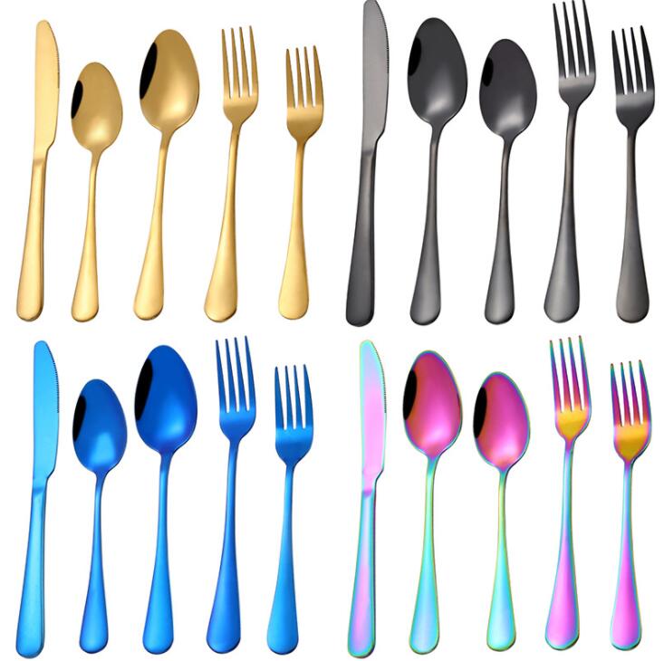 5 Piece Gold Flatware Set Luxury Rose Gold Cutlery Set Stainless Steel Dinner Spoon Knife Fork Tableware for Home Kitchen Restaurant
5 Piece Gold Flatware Set Luxury Rose Gold Cutlery Set Stainless Steel Dinner Spoon Knife Fork Tableware for Home Kitchen Restaurant