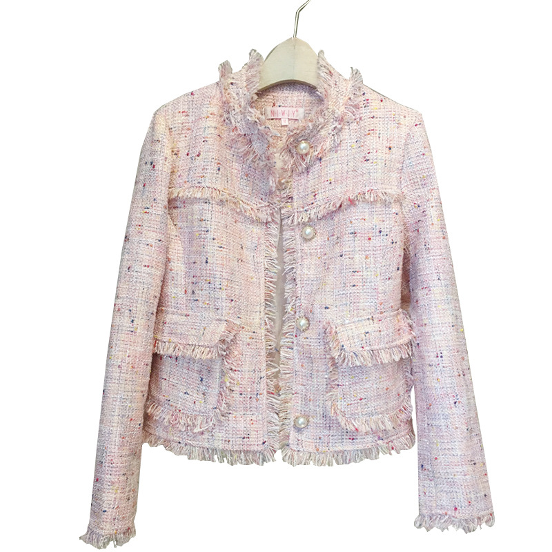Banulin 2019 Brand Lady Winter Pearls Tassels Woolen Jacket Coat Women Vintage Casaco Femme Warm Tweed Jacket Elegant Overcoat, Pink
Banulin 2019 Brand Lady Winter Pearls Tassels Woolen Jacket Coat Women Vintage Casaco Femme Warm Tweed Jacket Elegant Overcoat, Pink