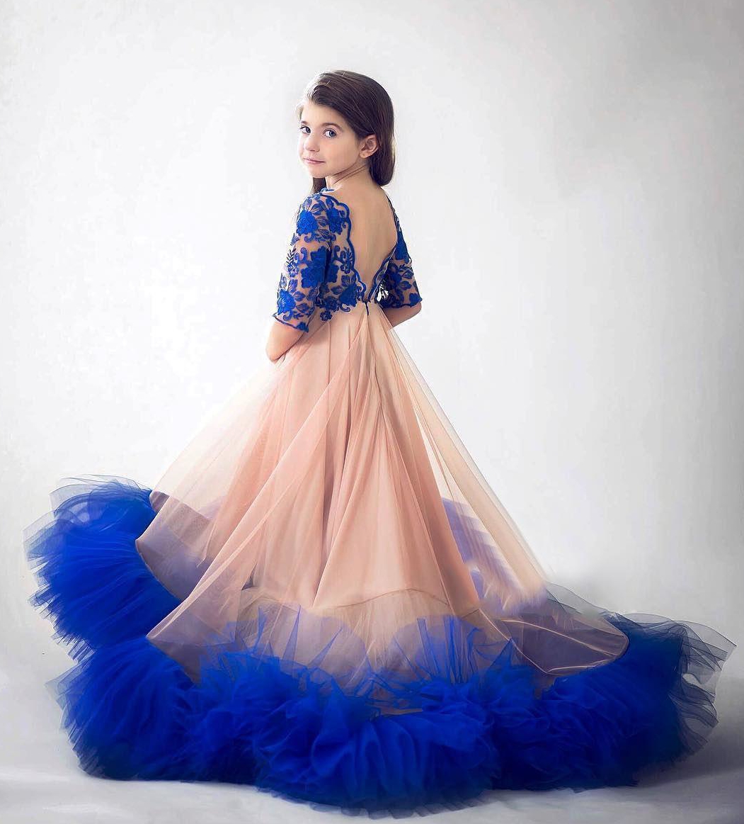Royal Blue A Line 2020 Girls Pageant Dresses Lace Half Sleeves Flower Girls Princess Dress Formal Birthday Party Wear, Hunter
Royal Blue A Line 2020 Girls Pageant Dresses Lace Half Sleeves Flower Girls Princess Dress Formal Birthday Party Wear, Hunter