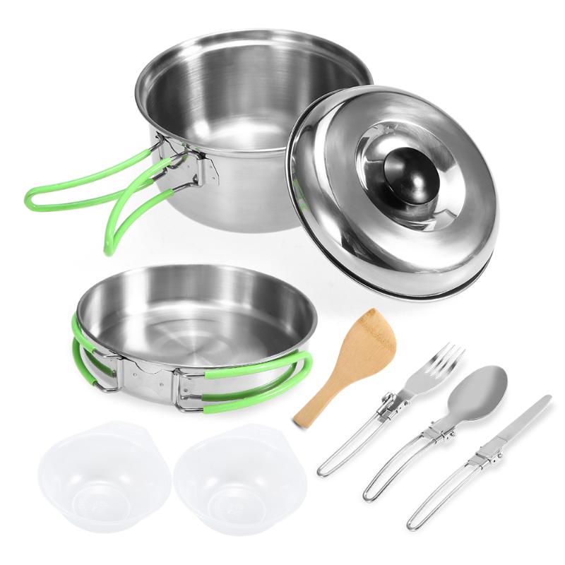 Lixada Camping Cookware Mess Kit Backpacking Hiking Picnic Outdoor Cooking Pot and Pan Set Cookset Tableware Cutlery Utensil Set
Lixada Camping Cookware Mess Kit Backpacking Hiking Picnic Outdoor Cooking Pot and Pan Set Cookset Tableware Cutlery Utensil Set