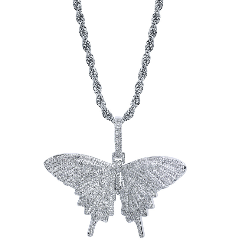 Shining Creative Personality Romantic Butterfly Shape Pendant Necklace Diamonds Steel Bling 18K Gold Plated Charm Pendants
Shining Creative Personality Romantic Butterfly Shape Pendant Necklace Diamonds Steel Bling 18K Gold Plated Charm Pendants