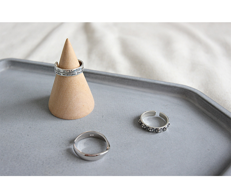 ON SALE High quality 925 sterling silver fashion jewelry vintage style designer Roman numeral open band ring free shipping free shipping