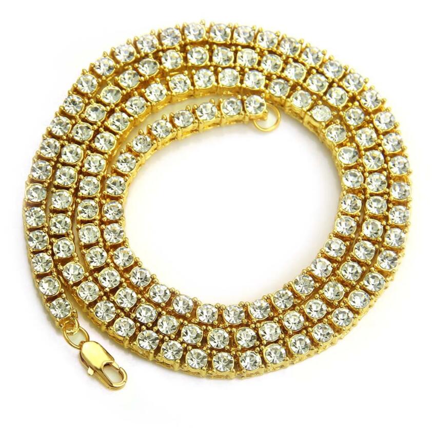 Men's Hip Hop Bling Bling Chains Jewelry Mens Diamond Iced Out Tennis Chain Necklace Fashion 5mm Gold Silver Color Chain Necklaces gift
Men's Hip Hop Bling Bling Chains Jewelry Mens Diamond Iced Out Tennis Chain Necklace Fashion 5mm Gold Silver Color Chain Necklaces gift