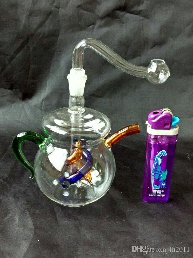 The teapot shaped water bottle Wholesale Glass bongs Oil Burner Glass Water Pipes Oil Rigs Smoking Free
The teapot shaped water bottle Wholesale Glass bongs Oil Burner Glass Water Pipes Oil Rigs Smoking Free