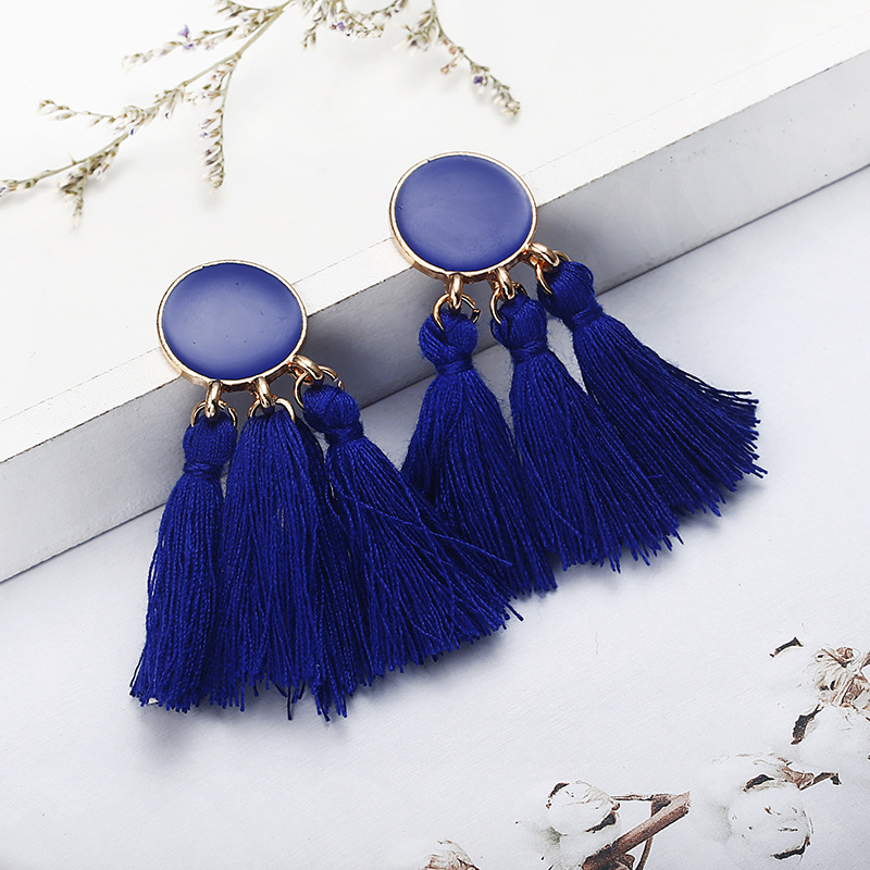 Tassel earrings for women fashion pendants elegant temperament Valentine's Day birthday gifts