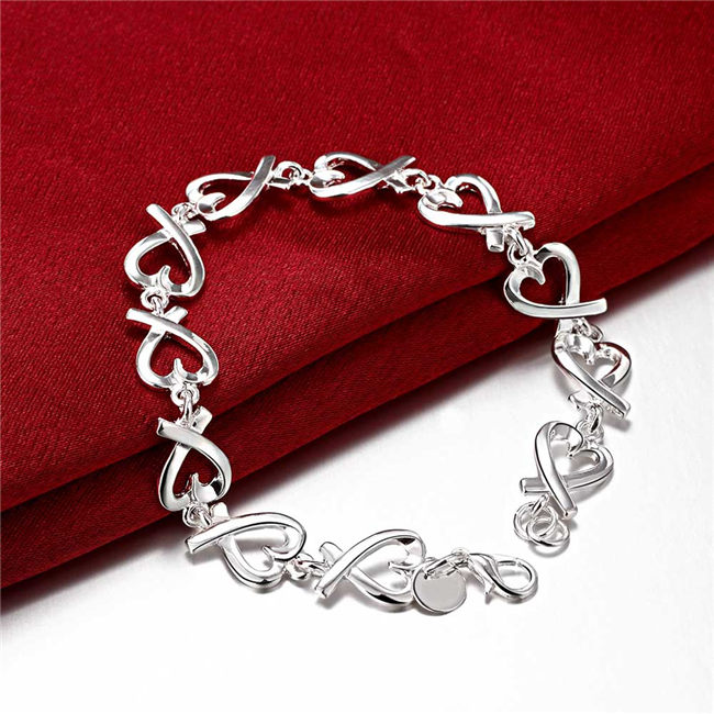 Hot sale best gift 925 silver Full kelp bracelet DFMCH177,brand new fashion 925 sterling silver plated Chain link bracelets