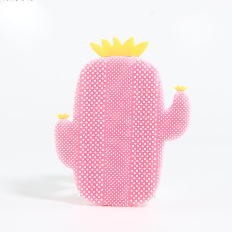 Cactus Silicone Beauty Massage Washing Pad Facial Exfoliating Blackhead cute Face Brush Tool Soft Deep Cleaning Skin Care