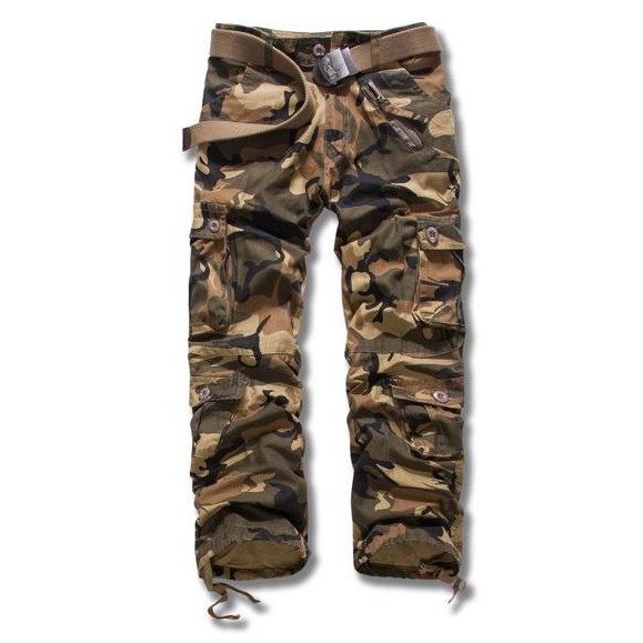 Spot Pants European water wave camouflage washed overalls loose pocket pants support mixed batch