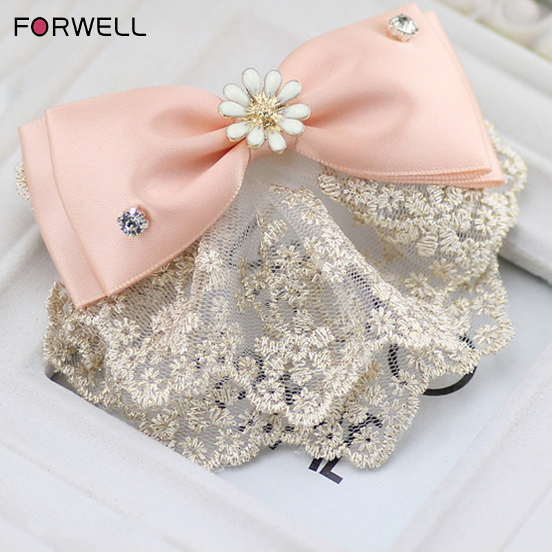 Big bow knot hair accessories hairpins for girls women pink fabric bow golden lace hair clip ornaments jewelry
Big bow knot hair accessories hairpins for girls women pink fabric bow golden lace hair clip ornaments jewelry
