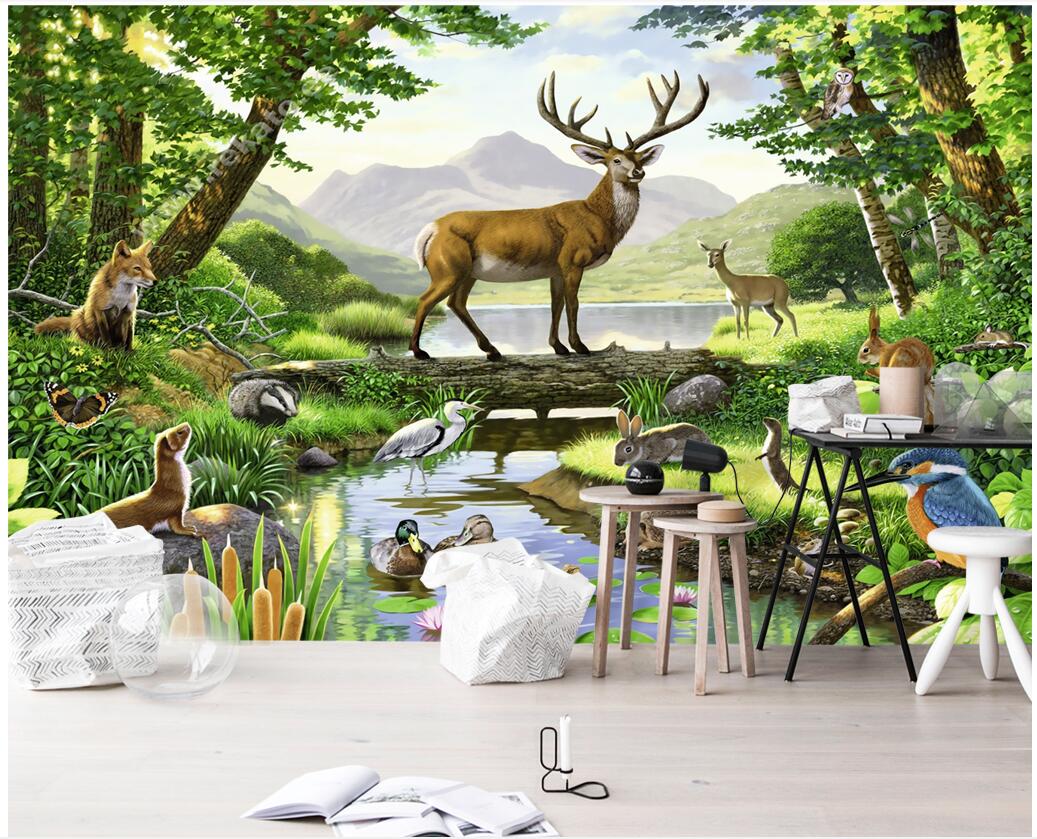 WDBH custom photo 3d wallpaper Tropical Rainforest Elk Fox Forest background living room home decor 3d wall muals wall paper for walls 3 d, Non-woven
WDBH custom photo 3d wallpaper Tropical Rainforest Elk Fox Forest background living room home decor 3d wall muals wall paper for walls 3 d, Non-woven