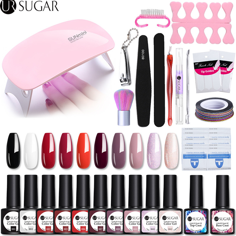 UR SUGAR Gel Polish Nail Art Manicure Tools Kit UV LED 6W Nail Lamp Dryer Colors Gel polish DIY Tools Set Varnish
UR SUGAR Gel Polish Nail Art Manicure Tools Kit UV LED 6W Nail Lamp Dryer Colors Gel polish DIY Tools Set Varnish