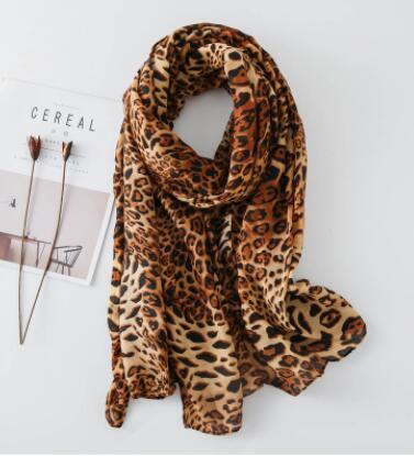 Large Scarves for Women Faux Cashmere Wnter Poncho Fashion Leopard Scarf Female Shawl Women's Tippet Leopard Pashmina