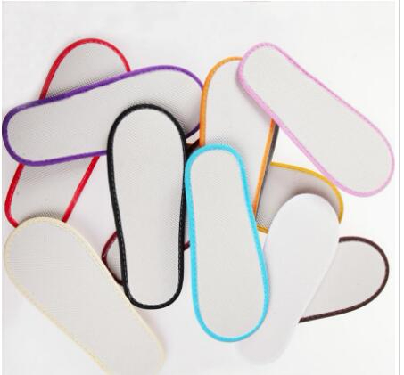 Wholesale Travel Hotel SPA Anti-slip Disposable Slippers Home Guest Shoes Multi-colors Breathable Soft Disposable Slippers