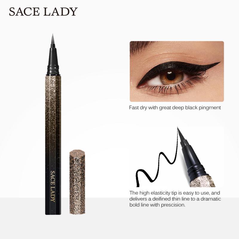 SACE LADY Black Liquid Eyeliner Pencil Quick Dry Easy To Shape Eyeliner Liquid Natural Waterproof Ink Pen TSLM1, 1pc
SACE LADY Black Liquid Eyeliner Pencil Quick Dry Easy To Shape Eyeliner Liquid Natural Waterproof Ink Pen TSLM1, 1pc