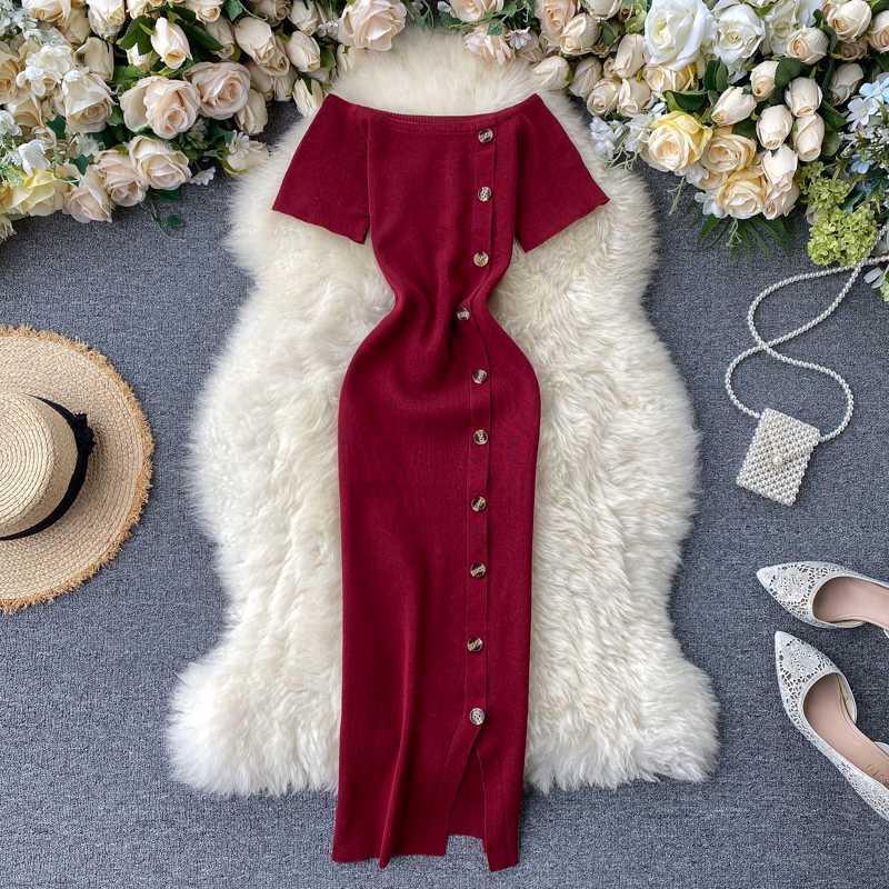 Vintage 2020 button off shoulder spring bodycon sexy Summer Knitted Midi Penicl Dress Slim Women casual Party knee length dress, Khaki
Vintage 2020 button off shoulder spring bodycon sexy Summer Knitted Midi Penicl Dress Slim Women casual Party knee length dress, Khaki