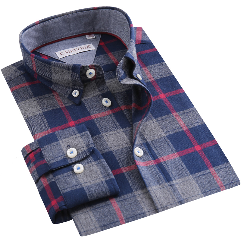 Men's Plaid Checkered Brushed 100% Cotton Shirt Long Sleeve Standard-fit Button Down Collar Contrast Color Casual Gingham Shirts, Czyj80318c
Men's Plaid Checkered Brushed 100% Cotton Shirt Long Sleeve Standard-fit Button Down Collar Contrast Color Casual Gingham Shirts, Czyj80318c