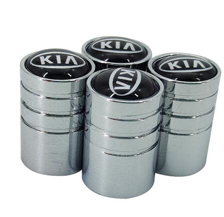 4pcs Car Stickers Badge Wheel Tire Valve Cap Tyre Dust Cap For KIA K2 K3 K5 Sorento Sportage R Rio Soul cap car styling Auto Accessories