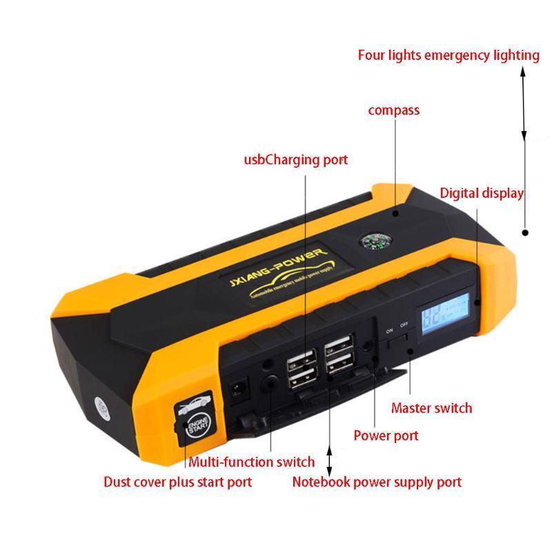 2019 89800mAh 4 USB Portable Auto Car Jump Starter Pack Booster Charger Battery Power Bank UK AU Plug DC 12V8715051