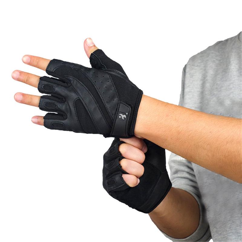 Leather gloves male fitness training wear non-slip gloves pigskin weightlifting gym Rally, Black
Leather gloves male fitness training wear non-slip gloves pigskin weightlifting gym Rally, Black