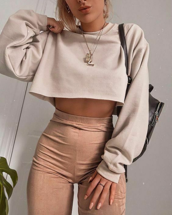 Autumn Women' Long Sleeve Top Round Neck Cotton Solid Color Pullover Ladies Crop Top Sweatshirt Tee Tops 2020 New
Autumn Women' Long Sleeve Top Round Neck Cotton Solid Color Pullover Ladies Crop Top Sweatshirt Tee Tops 2020 New