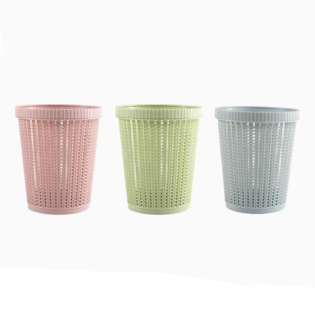 Rattan Styled Trash Can With Self-Replacing Garbage Bag Storage Kitchen Waste Rubbish Garbage Bin Trash can for Bathroom Toilet
