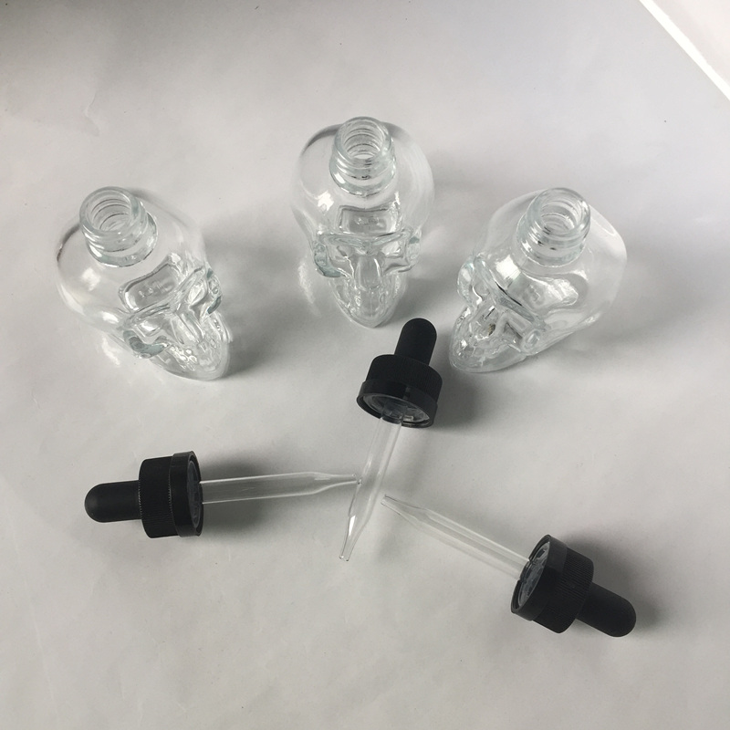 15ml 30ml empty dropper skull glass bottles jars eliquid juice clear bottles with childproof tamper evident cap for ejuice
15ml 30ml empty dropper skull glass bottles jars eliquid juice clear bottles with childproof tamper evident cap for ejuice