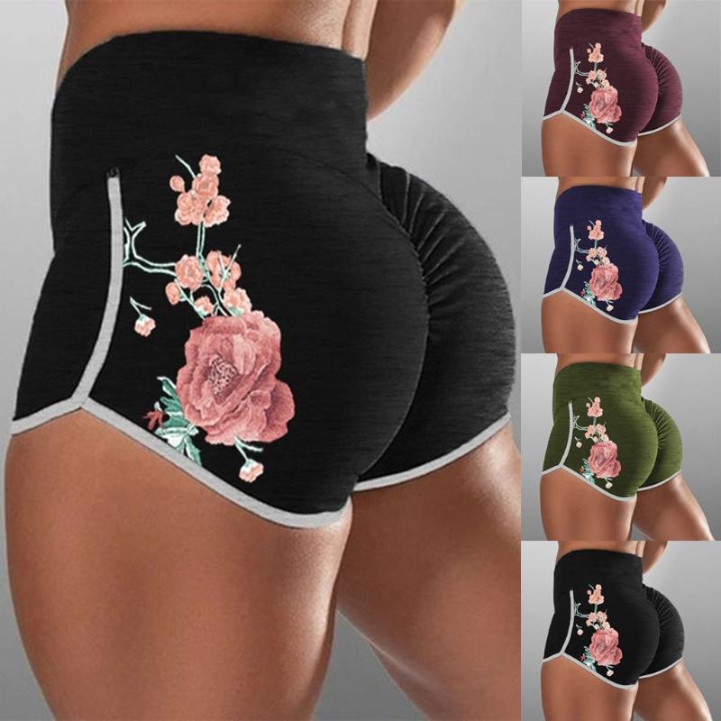 Women Running Yoga Shorts High Waist Workout Fitness Slim Fit Elastic Tights Gym Breathable Training Bottom Floral Shorts 2020, Bk
Women Running Yoga Shorts High Waist Workout Fitness Slim Fit Elastic Tights Gym Breathable Training Bottom Floral Shorts 2020, Bk