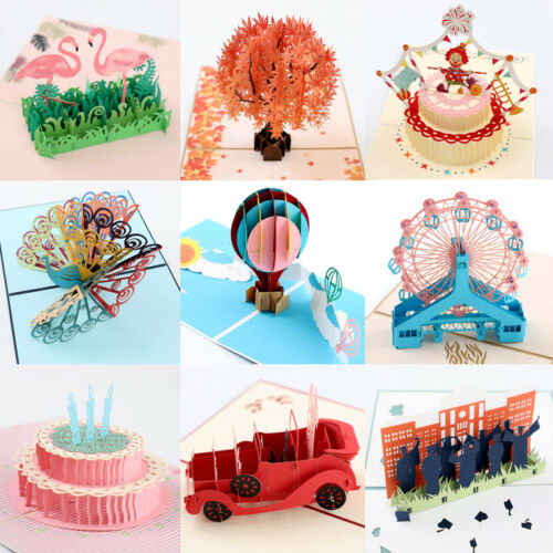 Hot 3D Up Cards Carousel Mother Father's day Happy Birthday Anniversary Greeting Cards Vintage Invitations Custom with Envelope
Hot 3D Up Cards Carousel Mother Father's day Happy Birthday Anniversary Greeting Cards Vintage Invitations Custom with Envelope
