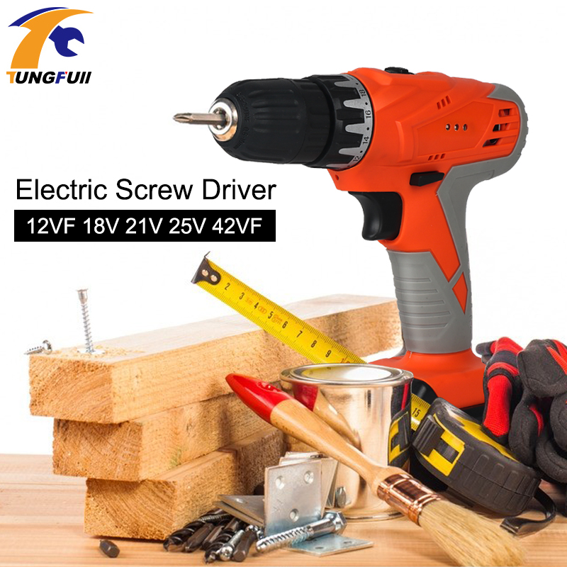 Electric Cordless Screwdriver 18v Electric Drill lithium Cordless drill Screwdriver Mini rotary tool Power Tools
Electric Cordless Screwdriver 18v Electric Drill lithium Cordless drill Screwdriver Mini rotary tool Power Tools