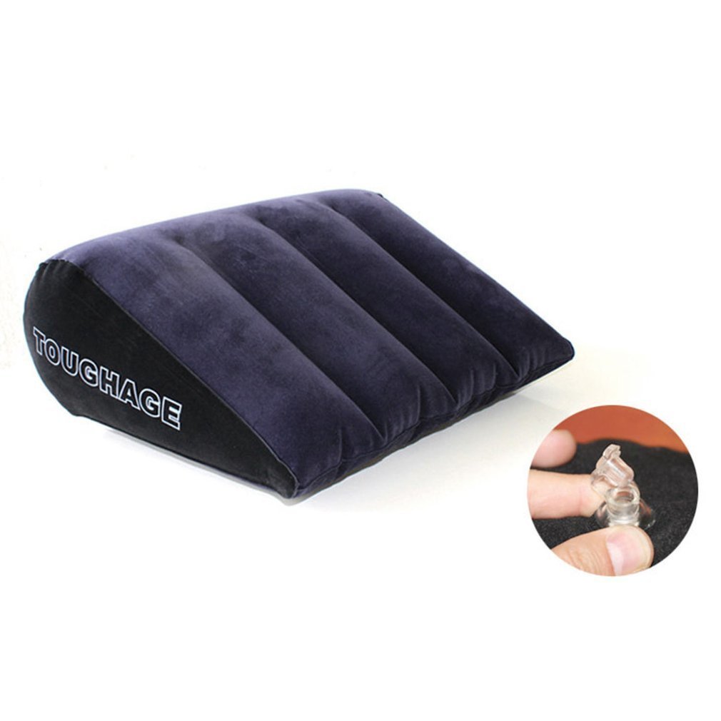 Toughage Inflatable Sex Pillow Aid Wedge Pillow Pvc Flocking Adult Love Position Cushion Sex Furniture Sex Products For Couples C19012201