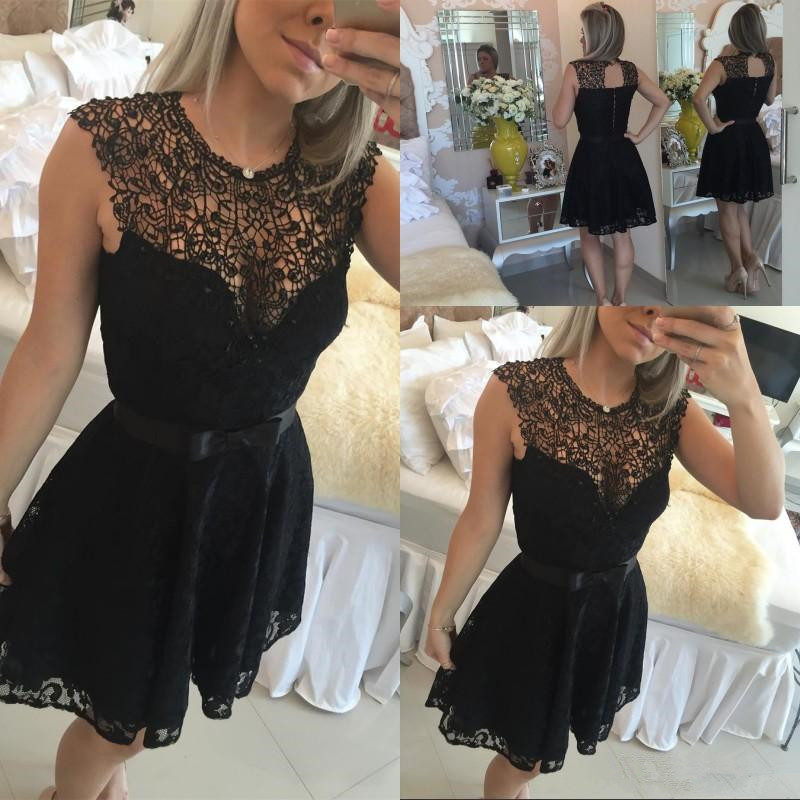 Little Black Lace Short Cocktail Dresses Jewel Neck A Line Mini Prom Party Gowns Cheap Homecoming Graduation Dresses Z79, Gold
Little Black Lace Short Cocktail Dresses Jewel Neck A Line Mini Prom Party Gowns Cheap Homecoming Graduation Dresses Z79, Gold