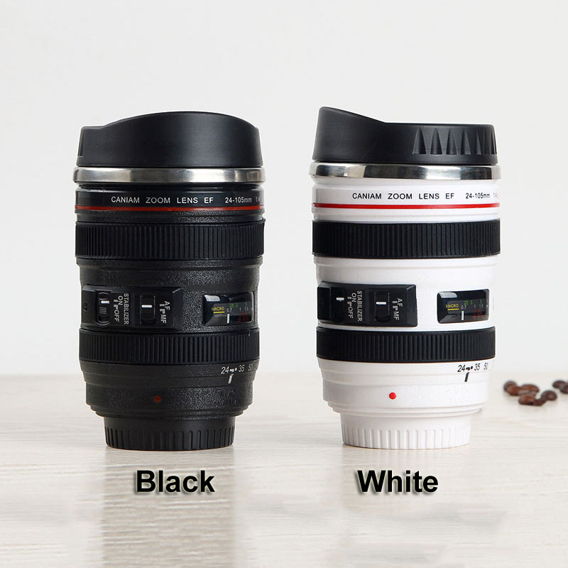 Creative 400ml Camera Lens Mug Portable Stainless Steel Tumbler Travel Milk Coffee Mug Novelty Camera Lens Double Layer Cups DH1348 T03, 2 colors
Creative 400ml Camera Lens Mug Portable Stainless Steel Tumbler Travel Milk Coffee Mug Novelty Camera Lens Double Layer Cups DH1348 T03, 2 colors