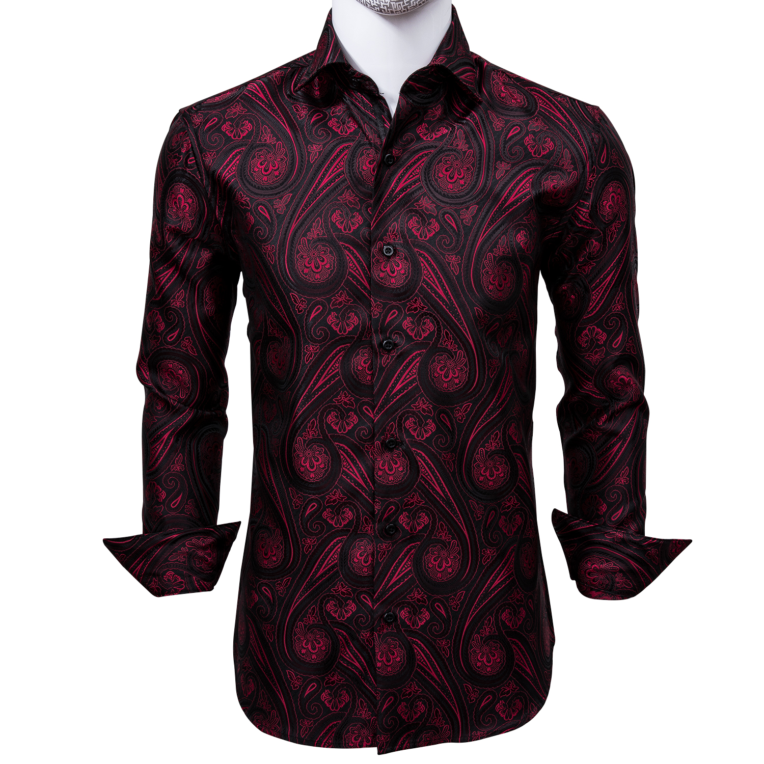 Fast Shipping Silk Men's Long Sleeve Shirts Jacquard Woven Red Black Paisley Slim Shirts for Dress Party Wedding Quality Exquisite Fashion, Blue
Fast Shipping Silk Men's Long Sleeve Shirts Jacquard Woven Red Black Paisley Slim Shirts for Dress Party Wedding Quality Exquisite Fashion, Blue