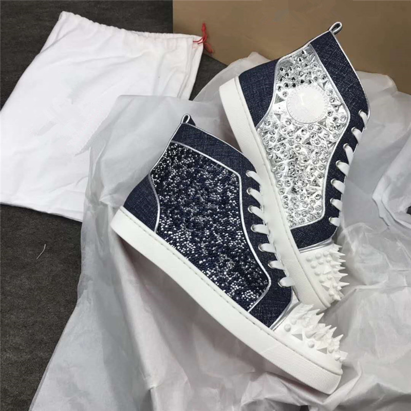 New Women Men Red Bottom Sneakers Men Luxurious Shoes Print Silver Pik Pik No Limit RARE studs rhinestones graffiti Sports Shoes, Black
New Women Men Red Bottom Sneakers Men Luxurious Shoes Print Silver Pik Pik No Limit RARE studs rhinestones graffiti Sports Shoes, Black