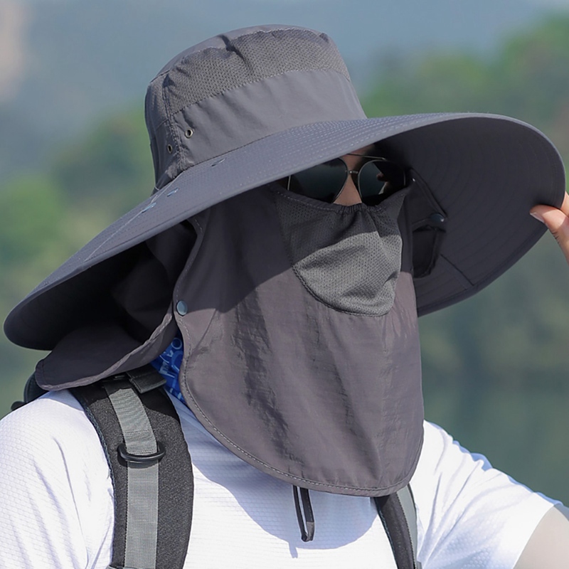 Outdoor Flap Cap protection for neck and face Wide Brim Sunshade Windproof Quick Drying Fisherman Bucket Hat For Hiking fishing, Sh
Outdoor Flap Cap protection for neck and face Wide Brim Sunshade Windproof Quick Drying Fisherman Bucket Hat For Hiking fishing, Sh