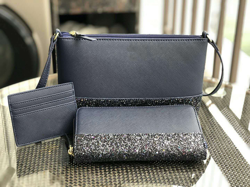 brand designer women bags handbags glitter mini crossbody+wallet+card holder sets cross body shoulder bags purses Clutch Wristlet Evening bag