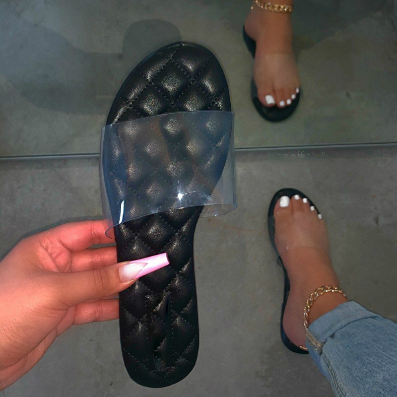Women Slippers Flat Heel Transparent Upper Pu Solid Insole Sewing Fashion Casual Slides Outdoor Ladies Shoes Zapatos De Mujer, Brown
Women Slippers Flat Heel Transparent Upper Pu Solid Insole Sewing Fashion Casual Slides Outdoor Ladies Shoes Zapatos De Mujer, Brown
