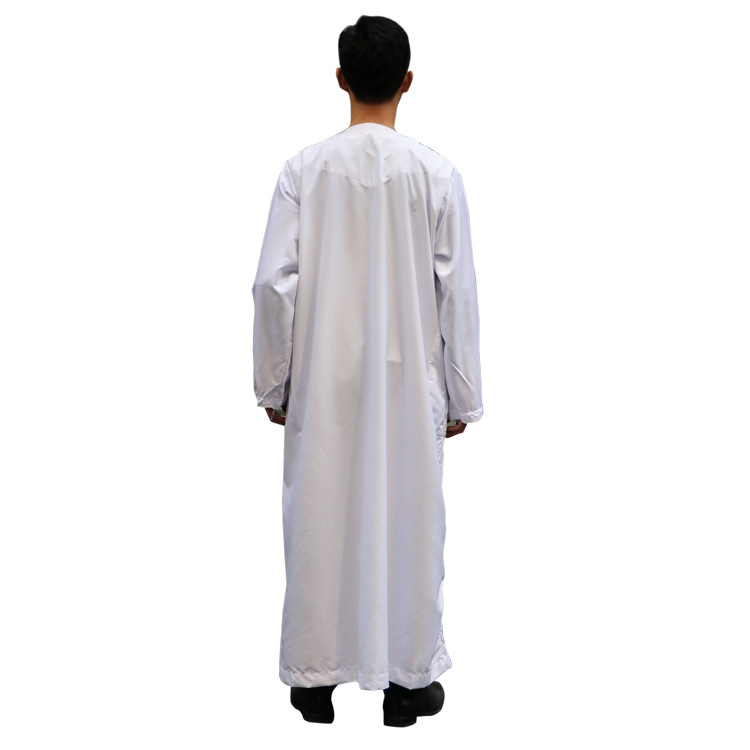 (12 pieces/lot) 2019 latest design high quality muslim men thobes islamic clothing men abayas YM052