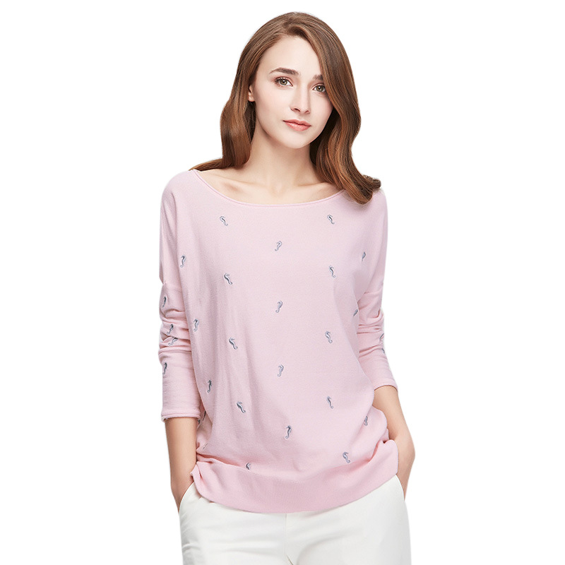 Season 2020 Loose Cotton Embroidered Animal Long Sleeve Knitted Top Female Fashion Knitting Uppers Solid Clothes, Pink
Season 2020 Loose Cotton Embroidered Animal Long Sleeve Knitted Top Female Fashion Knitting Uppers Solid Clothes, Pink